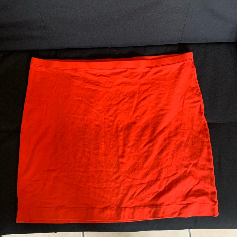 H&M Red Orange Skirt